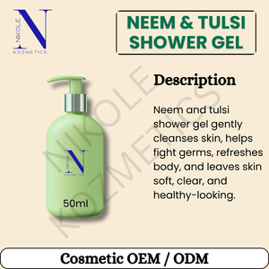 Gel Douche Herbal au Neem et au Tulsi – Nettoyant Corporel Quotidien Doux et Rafraîchissant pour une Peau Douce, Lisse et Saine - Product Image 6