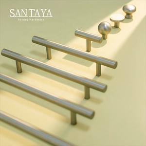 Santaya Brushed Nickel Brass Handles Kitchen Cabinet Pulls Bedroom Wardrobe Drawer <strong>Knobs</strong> Furniture Handle - Product Image 2
