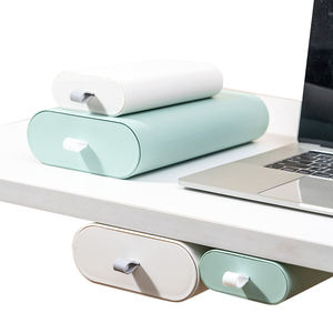 Top Quality Self Stick Hanging Pencil Drawer For School Student Under Desk Drawer Organizer Plastic Container Storage Box