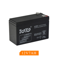 Batterie au plomb scellée rechargeable TOYO 12V 7Ah UPS Longue Durée 200Ah Cycle Profond AGM Gel pour Stockage Solaire et Énergie