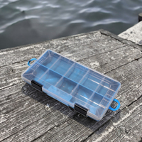Boîte à pêche rigide WATERPRIDE PE - Bleu, pour la pêche en lac et en rivière, origine Chine