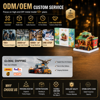 Kit de Modélisme 3D en Métal DIY Thème Chinatown – Jouet Éducatif STEM Personnalisable en Gros, Cadeau Décoratif, Vente Directe Usine, OEM, CE EN71