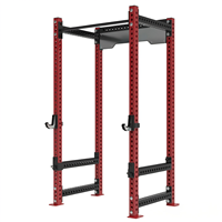 Rack de Squat Universel en Acier Carbone à Cadre Complet avec Crochets en J pour Entraînement Fonctionnel et Renforcement Musculaire Complet du Corps