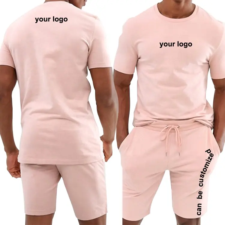 OEM высококачественный мужской летний спортивный костюм с коротким рукавом, пляжная одежда, Короткие комплекты, футболка с шортами, двойные комплекты