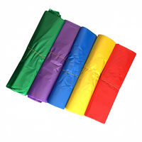 Sacs de courses en plastique biodégradable HDPE pour supermarché, type gilet/t-shirt, avec soufflet de fond, robustes, pour l'épicerie, les parapluies et les ustensiles de cuisine