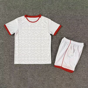 طقم كرة قدم للأطفال التونسيين 2025-2026 جديد ورائج، مريح وقابل للتنفس، مثالي للمباريات والتدريب، قابل للتخصيص - Product Image 3