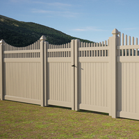 6Ft.Hxw8Ft.W Blanc Offre Spéciale Pas Cher Vinyle Pvc En Plastique Clôture De Confidentialité Pour La Maison Et Le Jardin