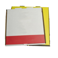 SP3236 2026 Caja de Pizza Plegable de Cartón Corrugado Grueso y Duradero con Impresión Gráfica Colorida para Comida Rápida