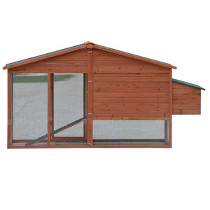 2024 lujo personalizado gallinero grande madera sostenible Metal granja al aire libre jaula botón a presión puesta de huevos Casa de mascotas OEM - Product Image 2