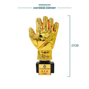 جملة مخصصة بالجملة: كأس حارس المرمى الذهبي لدوري المرمى، تمثال مطلي بالذهب للاعب كرة القدم، حرف يدوية معدنية ثلاثية الأبعاد للمسرح والتلفزيون - Product Image 5