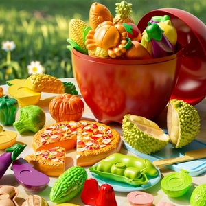Juego de Juguetes de Cocina Divertidos para Pelar y Cortar Frutas y Verduras de Plástico Ecológico para Niños, Caja de Simulación de Picaduras, Regalo de Cumpleaños - Product Image 1