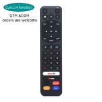 Control Remoto para TV al por Mayor, 37 Botones, Color Negro, Código Fijo, Material ABS/Plástico, Alcance de 10 Metros, Automatización del Hogar, Suministro de Fábrica