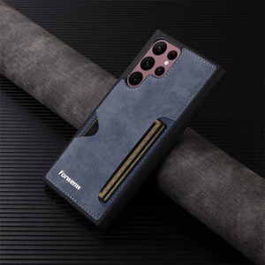 Étui de téléphone en cuir PU rétro avec porte-cartes pour <span class=keywords><strong>Samsung</strong></span> S26 S25 S24 S23 Ultra S22 S21 FE <span class=keywords><strong>Note</strong></span> <span class=keywords><strong>20</strong></span> Ultra, étui de téléphone avec fente pour carte - Product Image 2