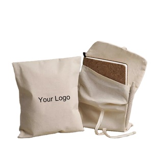 Sac à vêtements en coton biologique écologique populaire en gros avec bouton-pression et rabat enveloppe, taille et couleur personnalisables - Product Image 1