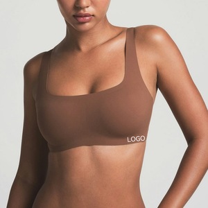 Camisole sans fil confortable personnalisée Bralette femmes réglable respirant sans couture été débardeur <span class=keywords><strong>gilet</strong></span> dos boucles soutien-gorge - Product Image 1