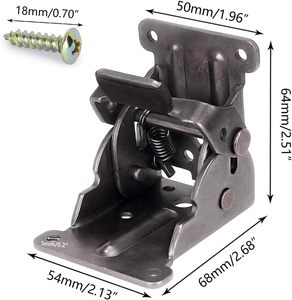 90 Degree Self Locking Folding Hinge Furniture Hinges Table Leg Bracket Adjustable Support for Kitchen <b>Chair</b> <b>Desk</b> Foldable - Product Image 5