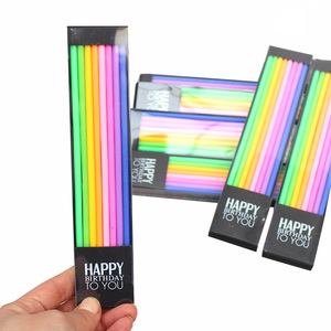 Vestido de narendra modi prabhas para <span class=keywords><strong>mujer</strong></span>, velas de cumpleaños multicolor, tarjeta de invitación, velas de cumpleaños personalizadas - Product Image 1