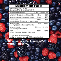 Suplemento Líquido de Hierro de Rápida Absorción al por Mayor con Vitamina C y B12, Fórmula de Alta Absorción para Energía y Apoyo en Casos de Anemia