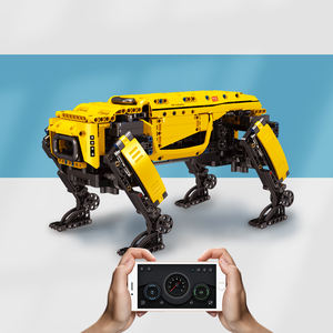 MOULD <span class=keywords><strong>KING</strong></span> 15066 15067 Chiens robots à quatre pattes, télécommande, application, mode dynamique, technicien, construction intelligente, blocs - Product Image 1