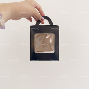 3.5x3.5x4.5 ''cupcake đơn, Muffin, hộp bánh cổ tích với Hộp Quà Tặng cửa sổ rõ ràng - Product Image 3