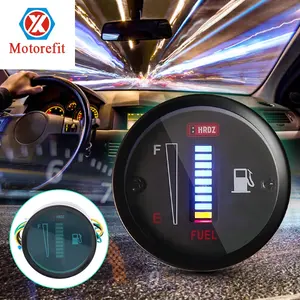 RTS 52MM otomobil motosiklet modifiye yakıt ölçer LED ekran yakıt seviyesi göstergesi otomobil motosiklet evrensel