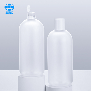 Bouteille de rosée pure givrée à épaule ronde de 500ml en stock bouteille de dissolvant pour cosmétiques emballage pour animaux de compagnie bouteille en plastique bouteille d'eau de toner - Product Image 5