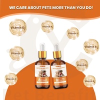 Gotas Orales Multivitamínicas 8 en 1 para Perros y Gatos, Suplemento Nutricional Diario, Apoya la Inmunidad, el Pelo, la Digestión y la Salud en General