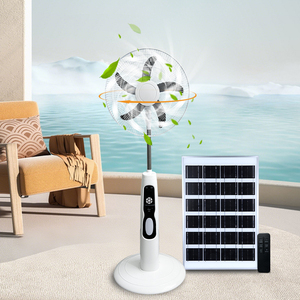 Ventilateur solaire rechargeable sur pied 16/18 pouces AC 12V à 5 pales avec batterie intégrée pour la maison TA14 16 pouces solaire AC 12V W - Product Image 4