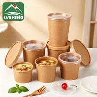 Gobelets jetables en papier kraft pour sauces et soupes, portables, à paroi simple, couleur naturelle, 8, 12, 16, 32 oz, prix direct usine
