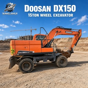 Excavadora de Ruedas Usada Doosan Dx150 2023 en Buenas Condiciones con Motor de Alto Momento de Carga, Origen Corea, Maquinaria de Construcción - Product Image 1