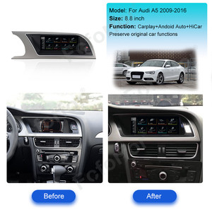 Foforfor 8.8 ''linux Carplay cho Audi A5 2009-2016 GPS navigation tự động không dây đa phương tiện màn hình cảm ứng <span class=keywords><strong>video</strong></span> <span class=keywords><strong>player</strong></span> đầu đơn vị - Product Image 2