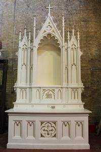 Mueble de Altar Cristiano Antiguo de Madera, Hecho a Mano en Alemania, Calidad Premium, Resistente al Agua, Duradero, Tradicional Católico - Product Image 5