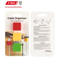 YINSTECH YINS-J444 Organisateur de câbles magnétique en plastique durable, cadeaux d'entreprise personnalisables pour les conférences, commandes en gros (MOQ)