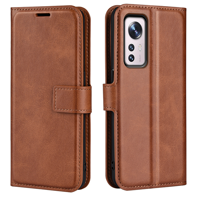 For xiaomi 12 Pu Leather Mobile Phone Accessories Luxury Business Magnetic Phone Wallet Case for xiaomi 12 Pro