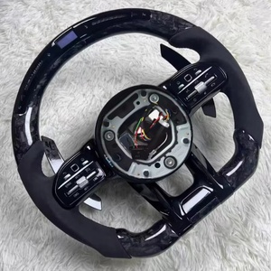 Volant en cuir perforé en fibre de carbone modifié avec LED pour Mercedes Benz AMG <span class=keywords><strong>GT</strong></span> W211 W222 W221 W204 W213 W205 W212 W177 - Product Image 6