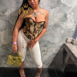 Nuovi pantaloncini estivi da donna Set con stampa <span class=keywords><strong>corsetto</strong></span> <span class=keywords><strong>Crop</strong></span> <span class=keywords><strong>Top</strong></span> e Shorts in 2 pezzi Set di <span class=keywords><strong>corsetto</strong></span> Y2k due pezzi Set abbigliamento donna - Product Image 2