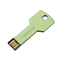 Envío Gratis a India, Memoria USB Metálica con Forma de Llave, 2GB 4GB 8GB 16GB 32GB, Logotipo Personalizado, Pendrive