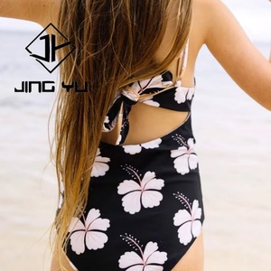 Traje de Baño de Poliéster Estampado Reversible Personalizado para Niñas, Bikini de Verano para Niñas - Product Image 3