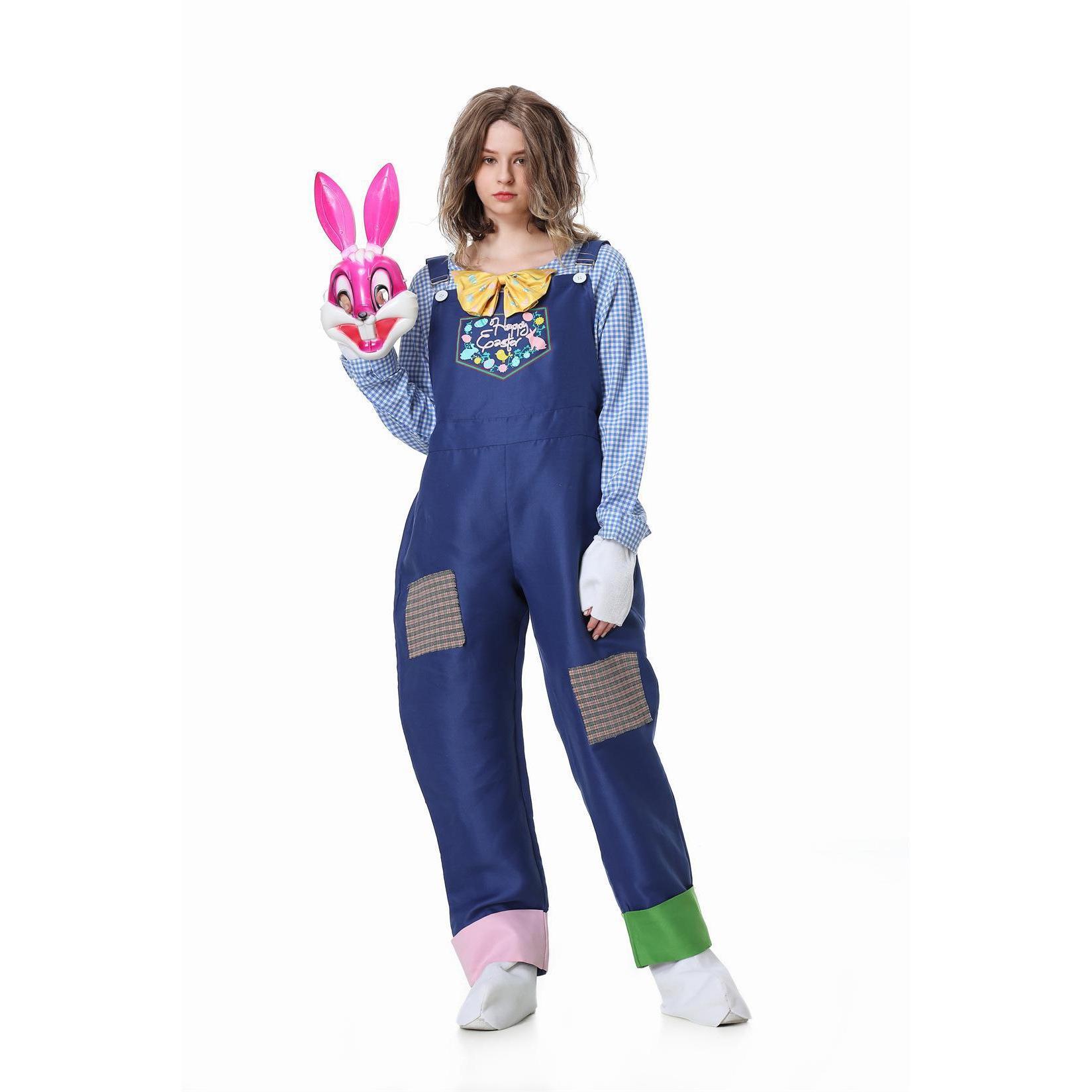 82330 Style femme adulte [haut masque rose, salopette, gants, chaussures]