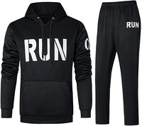 Logo personnalisé Polyester Slim Fit Plain Hommes Sport Survêtement Ensemble Femmes 2 Pièces Survêtements Ensemble
