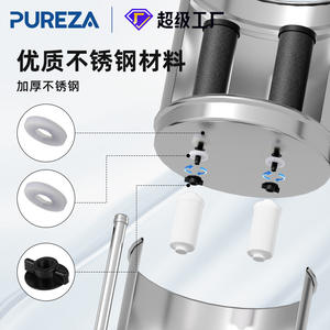 Cubo de filtro de agua de acero inoxidable Pureza de 2.9 galones con filtro de gravedad para camping, uso en exteriores y en el hogar - Product Image 2