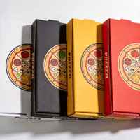 Boîtes à pizza de haute qualité en papier kraft, boîtes à emporter et pour restaurants, impression personnalisée, vente en gros