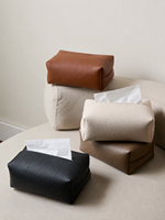 Portafazzoletti in Pelle PU Personalizzato all'Ingrosso, Impermeabile, Dispenser per Fazzoletti per Casa, Hotel, Ufficio