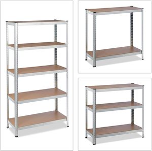 Étagères d'entrepôt à 5 niveaux, étagères de stockage robustes, étagères métalliques pour entrepôt - Product Image 3
