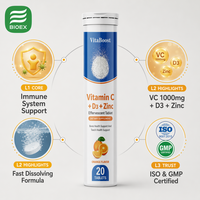 BioLex Complexe de Vitamines B Haute Puissance avec Acide Folique 885mcg B12 9mcg Comprimés Effervescents Complément Alimentaire Complexe de Vitamines B