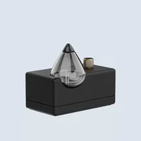 Diffuseur d'huiles essentielles portable USB sans eau, en bois et verre, pour table, avec étui de voyage, rechargeable, pour la maison, les voyages, cadeau