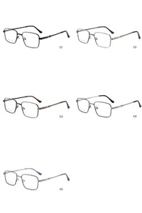 Kinh Doanh phong cách Eyewear vuông Unisex Kính đọc sách kim loại sang trọng khung quang học tùy chỉnh thiết kế thời trang bền kính trường hợp - Product Image 6