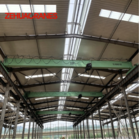 Pont roulant monopoutre de type européen avec palan électrique 10-12,5 tonnes pour la manutention de matériaux en usine