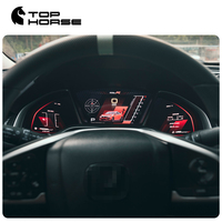 Untuk Honda Civic FK8 Type-R 2016-2021, Panel Instrumen Digital, Speedometer, Odometer, Dasbor