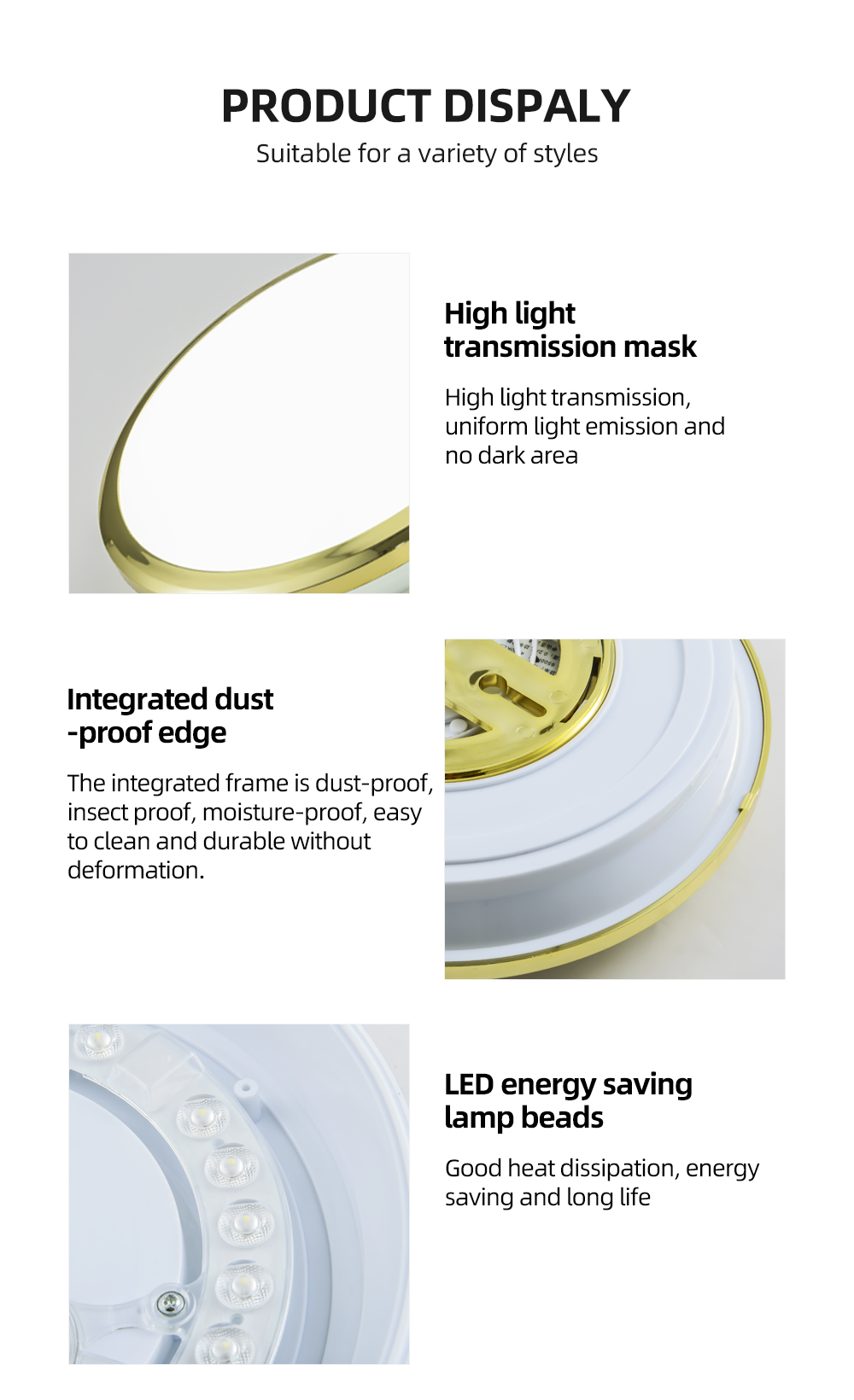 2021Popular Round Creative Led Ceiling Light  For North Europe